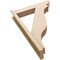 Ekena Millwork 5 1/2-in W x 24-in D x 36-in H Funston Slat Rough Cedar Woodgrain TimberThane Outlooker, Primed Tan OUTUR055X24X36FST24RCPR - alternate 4